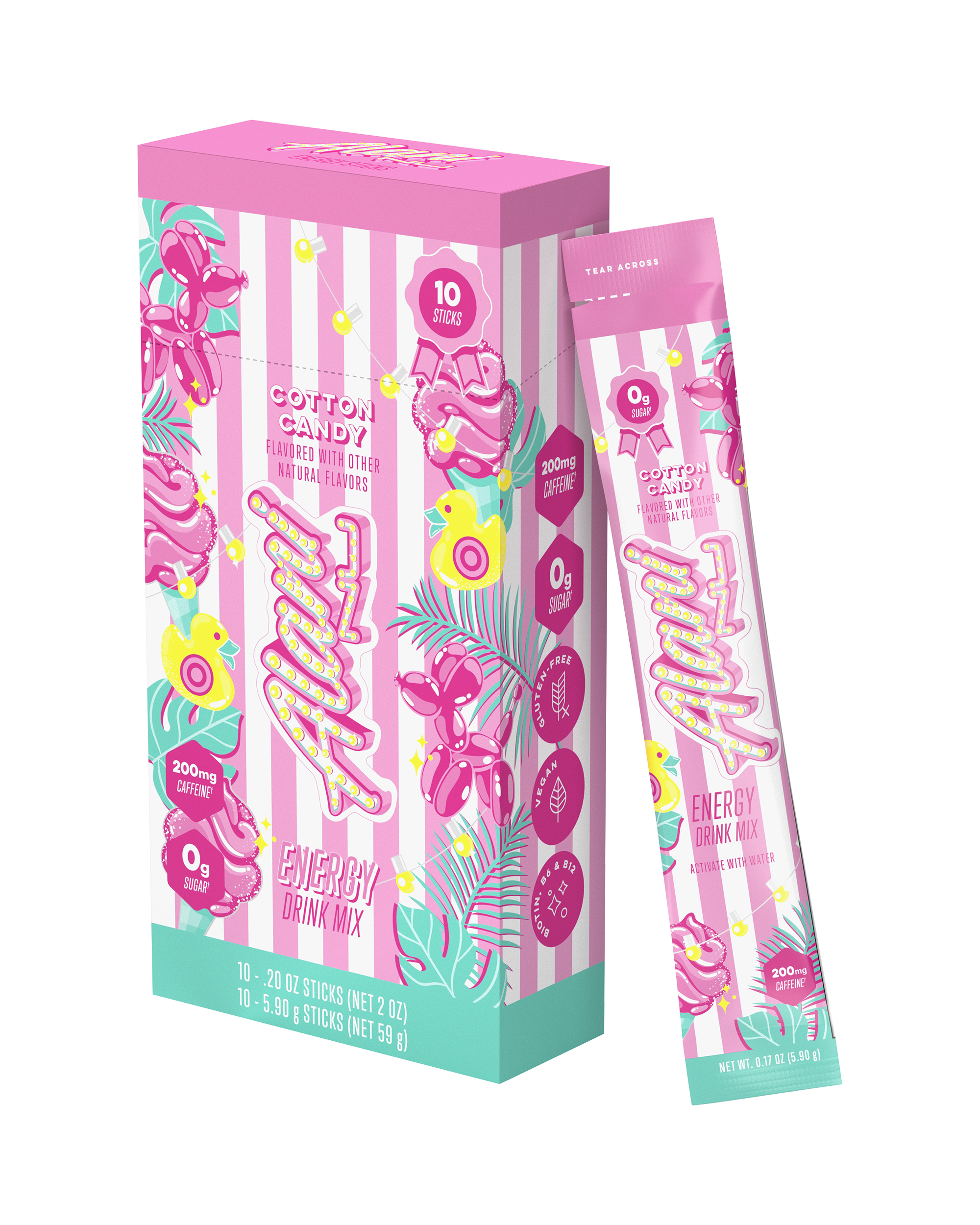 Energy Sticks - Cotton Candy