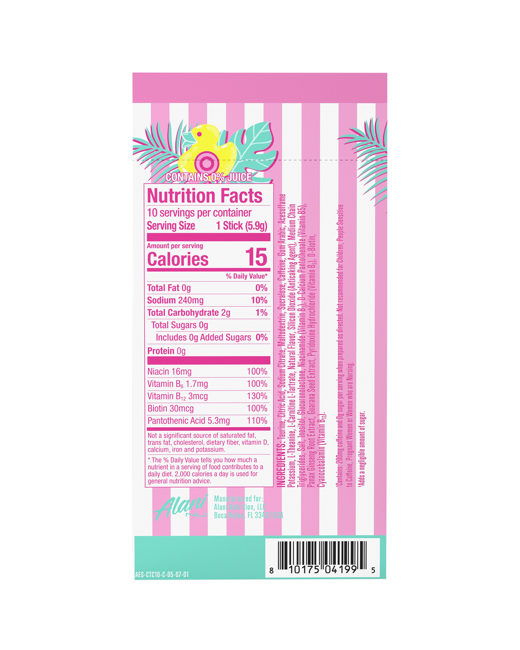Energy Sticks - Cotton Candy
