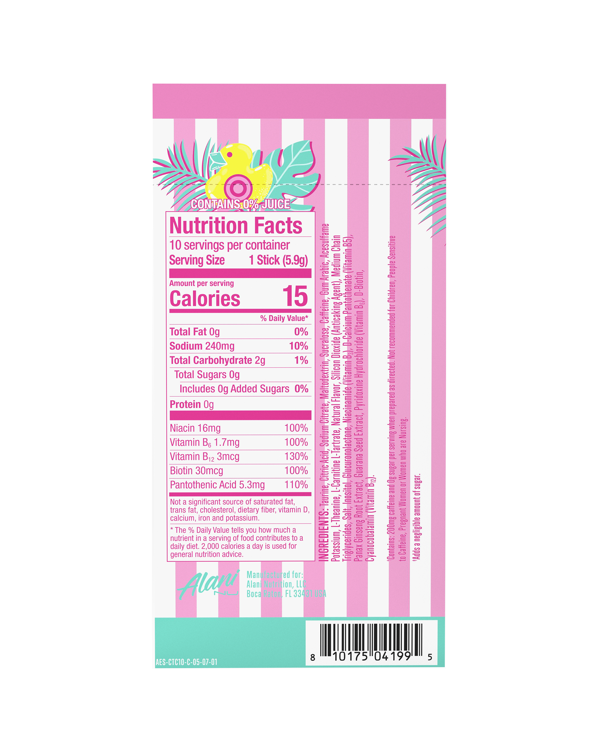 Energy Sticks - Cotton Candy